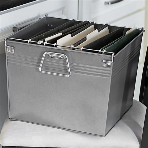 household essentials metal file box|Metal : File Boxes .